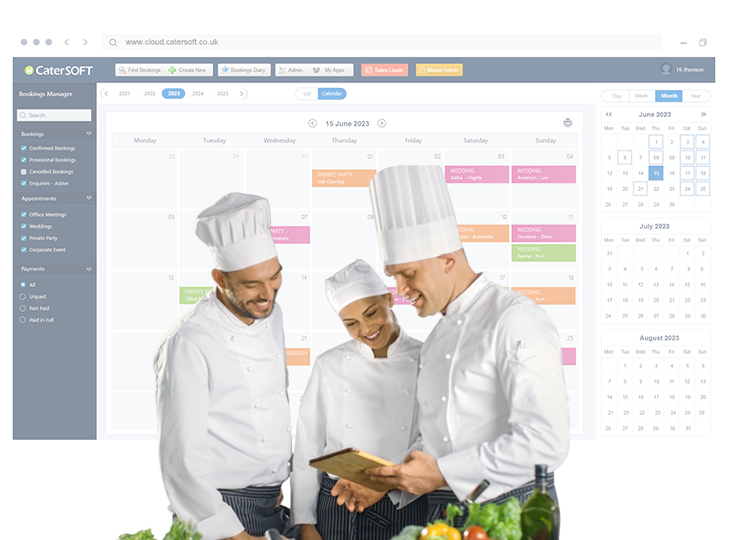 CaterSOFT Online catering software for buffet caterers, event